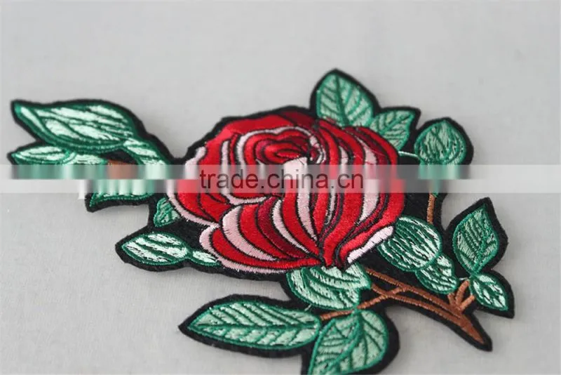 hot sale Iron-on flower applique embroidery patch for wedding