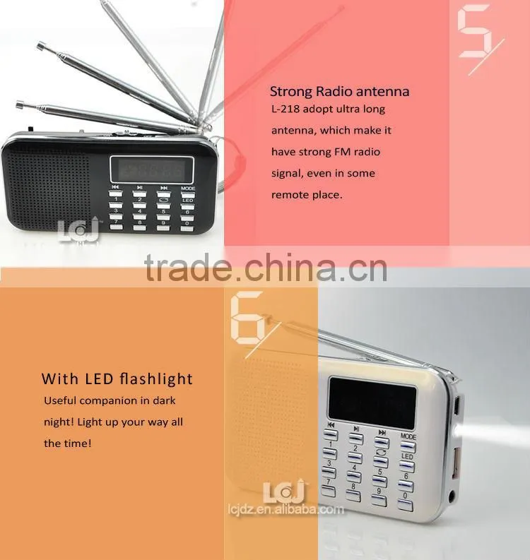 L-218 manual for mini digital speaker,fm radio mini digital speaker