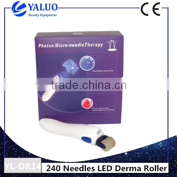 540 needles 4 colors facial skin roller led micro needle