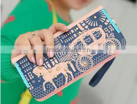 Multi colors fashionable women's wallets