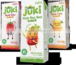 Fresh fruit juice and vegetable smoothie