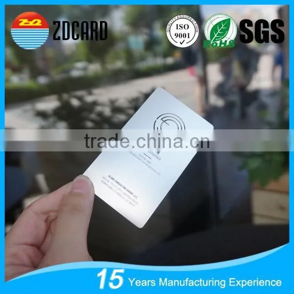 High Class Mirror Effect Stainless Steel Metal Business Card