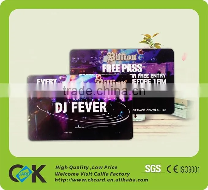 printing business card with metal pvc art paper materials