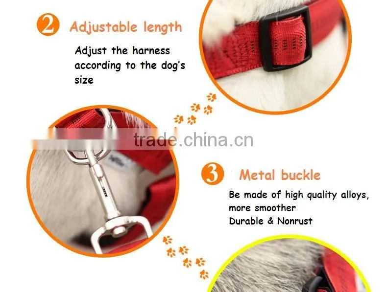 Durable wholesale pet dog leash and harness
