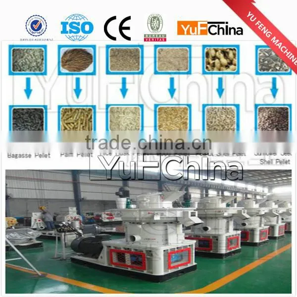 Full automatic vertical ring die wood pellet machine
