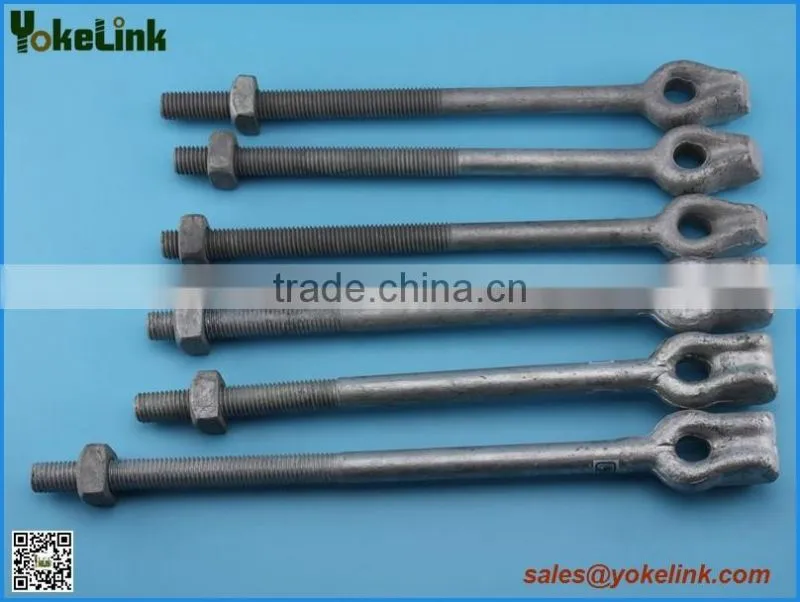 poleline hardware oval eye bolt