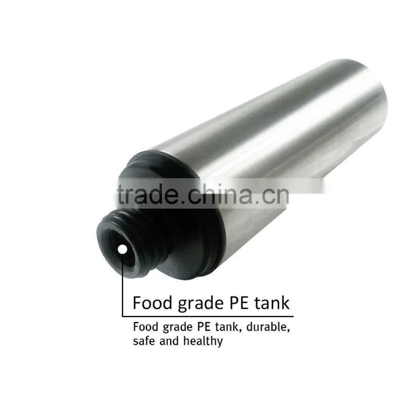 Stainless steel Baking Olive Oil Bottle/Pot/Mister, Cooking Sprayer & Dispenser, Silver