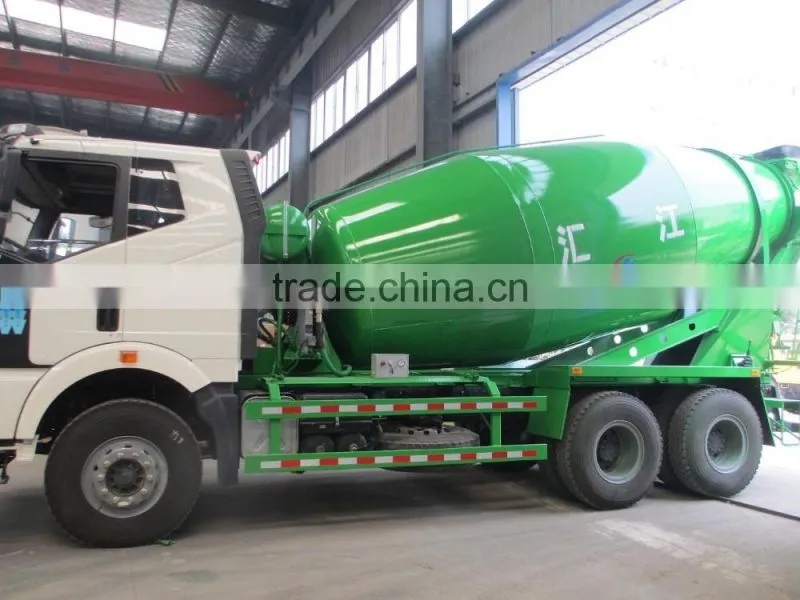 new FAW 10 cubic meters concrete mixer truck, concrete agitator for sale