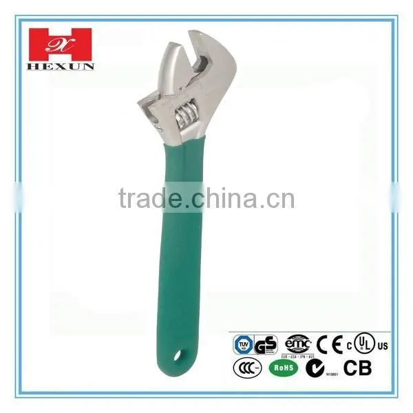 2016 New arrival small adjustable wrench with 5 sizes 6", 8", 10", 12", 15"