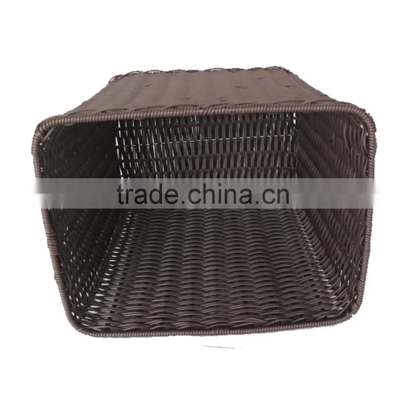 Wholesales chinese supplier PE plastic wicker laundry basket for dirty clothes of baby & kids