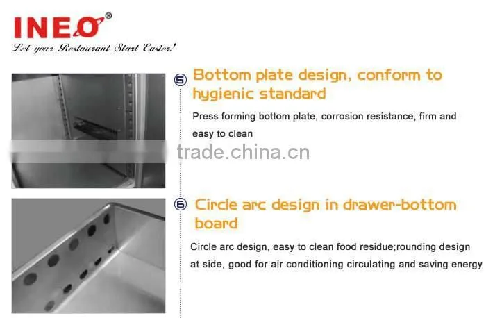 Stainless Steel Commercial Refrigerated Drawer Workbench
