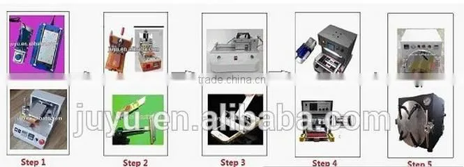 4 in 1 Original cold press glue Glass with frame with oca with polarizer film assembly for iPhone