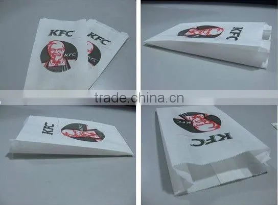 High Speed Automatic KFC Mcdonalds Food Paper Bag Converting Machine