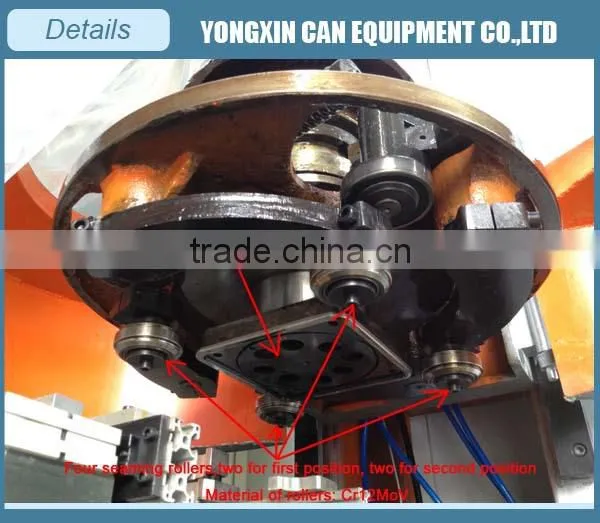 Automatic efficient energy saved closing machine cans, customized available