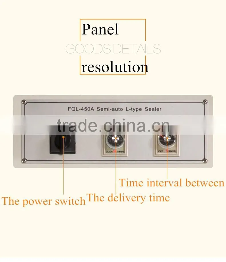 Contraction FQL - 450 - A semi-automatic L sealing and cutting machine sealing and cutting machine, sealing and cutting machine