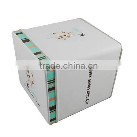 square coffee tin can