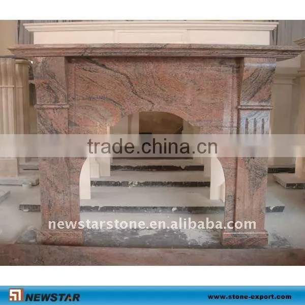 black stone granite fireplaces