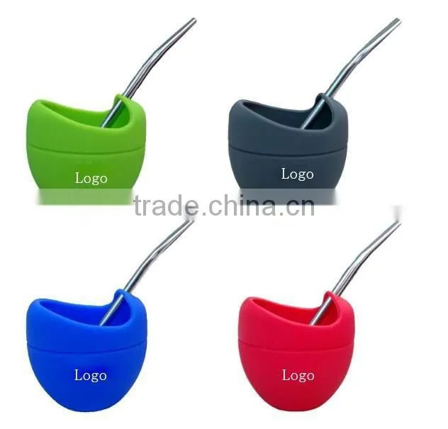 Silicone Yerba Mate Cup,Silicone Yerba Mate Gourd With Bombilla