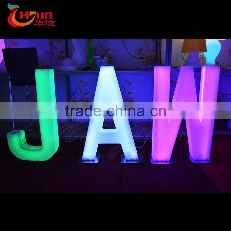 decorative outdoor alphabet led letters for wall