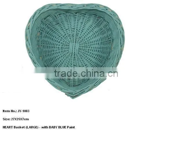 2014 empty cheap wicker fruit display basket for decor wholesale
