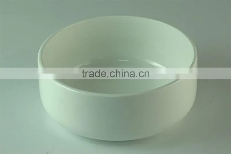 Low Price Wide-flat Ceramic Salad Bowl