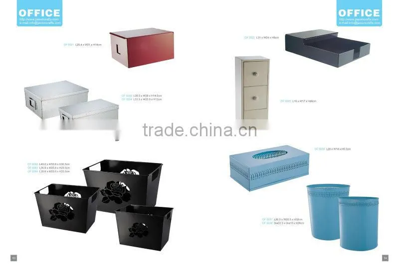 Black Document Filling Trays Set / Office storage box