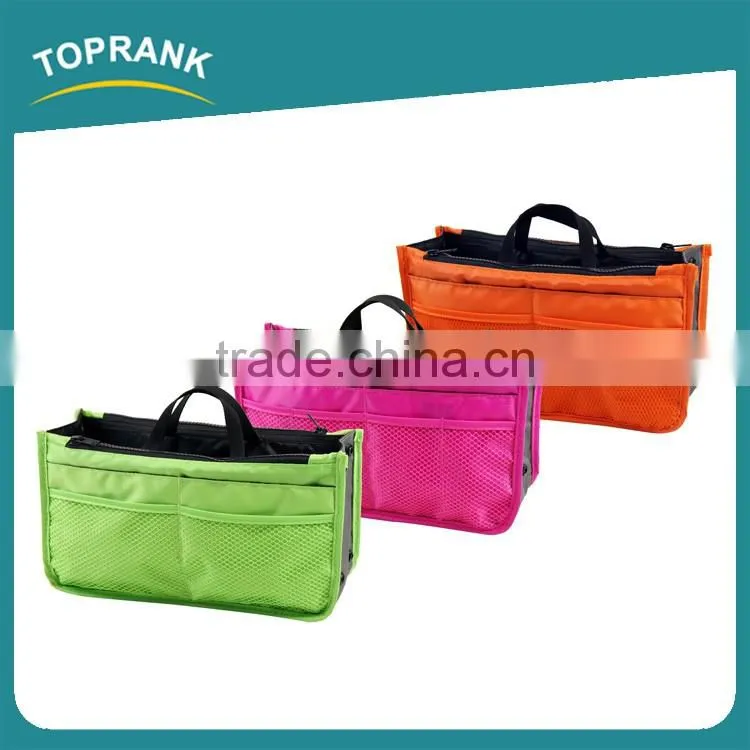 Toprank Hot Sale Personal Handbag Pouch Bag In Bag Organizer Hanging Cosmetic Makeup Travel Bag Organizer
