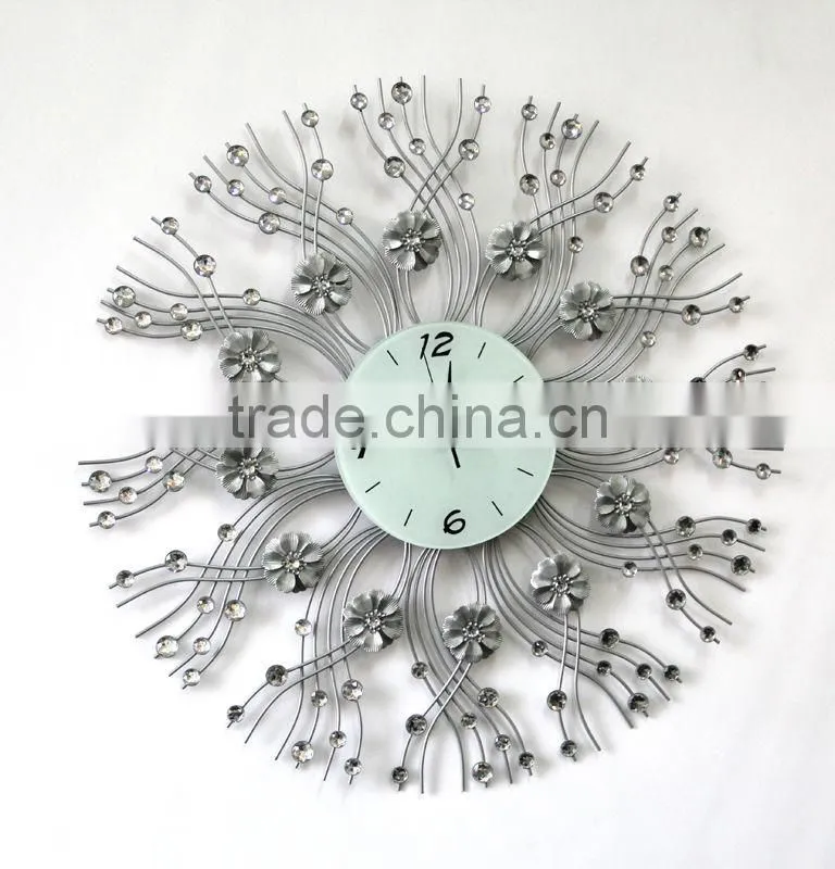 Wholesale Large Diamond Metal Wall Clock/Wall Clocks Large