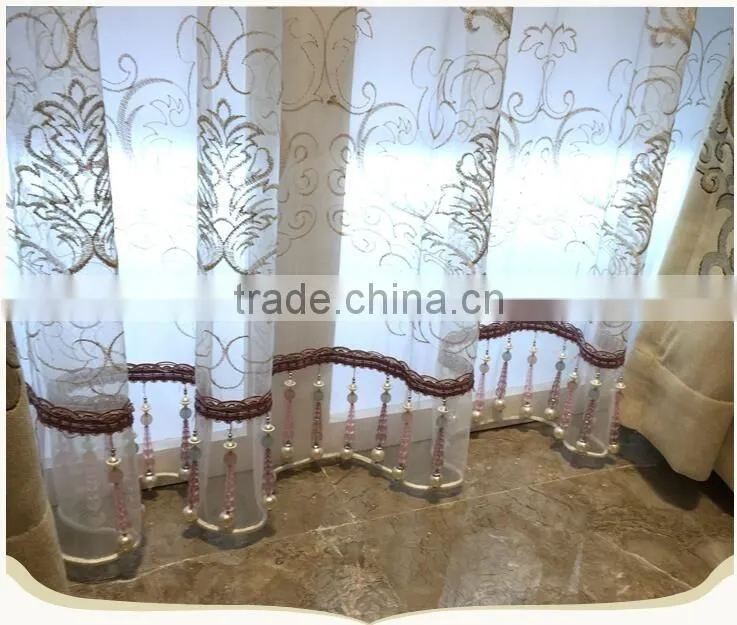 x-86411 momoda luxury home decorations french retro antique curtain with sheers and valance arabian curtain fabric