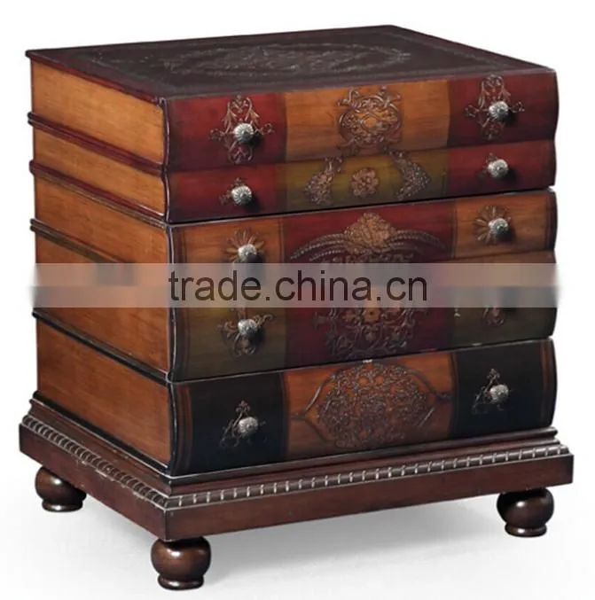Classic Reproduction Solid Wood Regence Library Bookcase with Writing Table Desk Bureau BF11-05183a