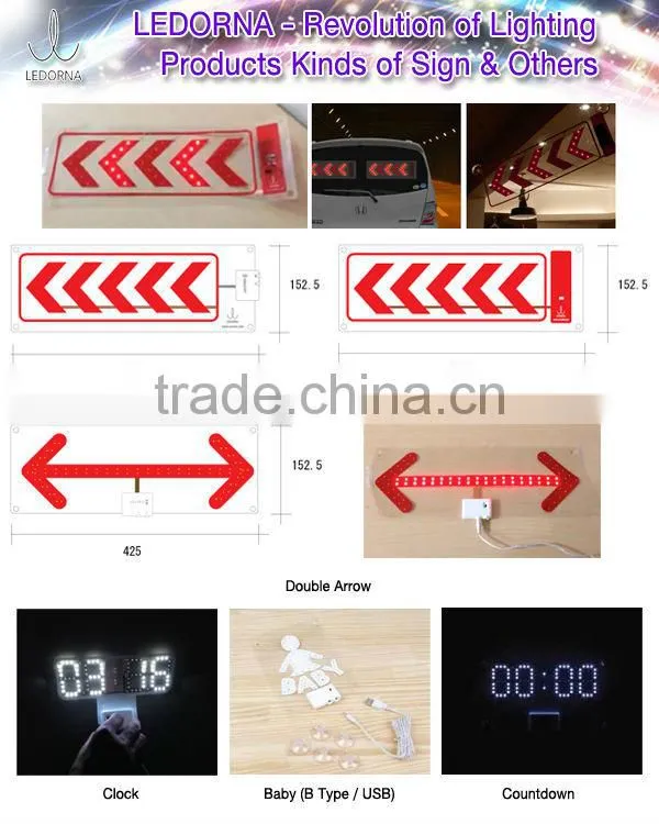 LEDORNA Flexible LED Light Shining Tranparent Crystal Film (LED Sign / LED Decoration / LED Information)