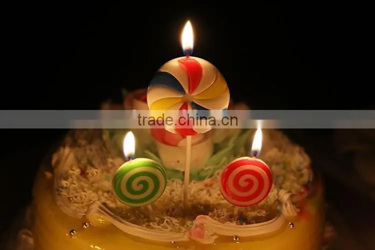 Colourful Lollipop Happy Birthday Candle for Children