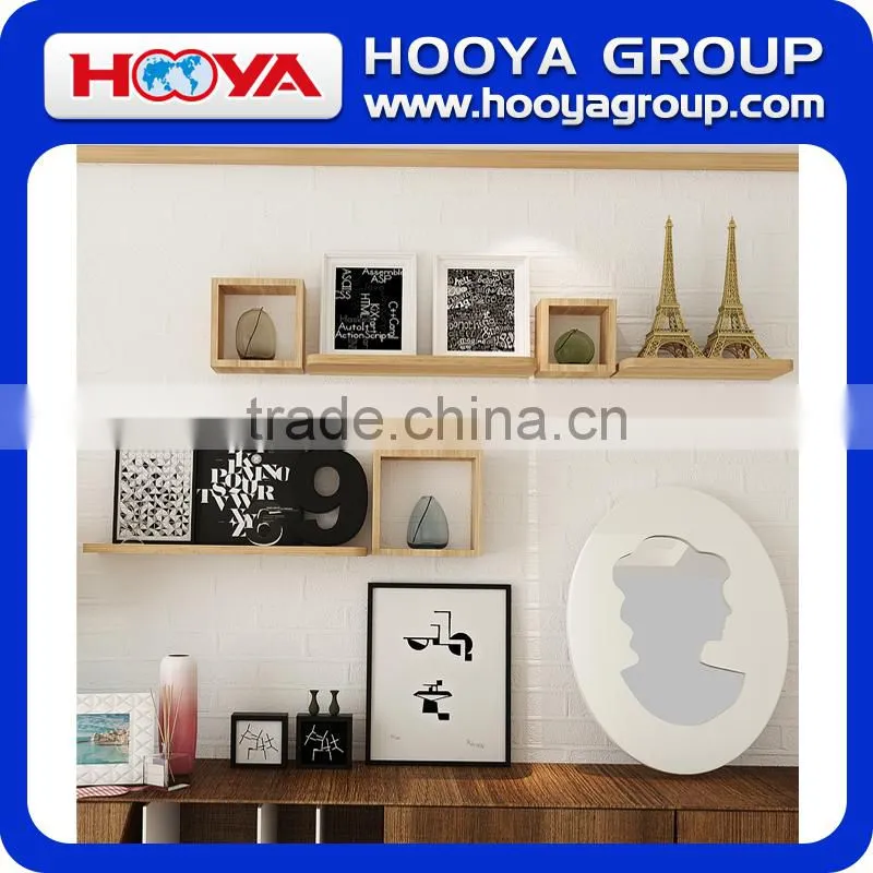 Drawing room decorative board, black/nature wood