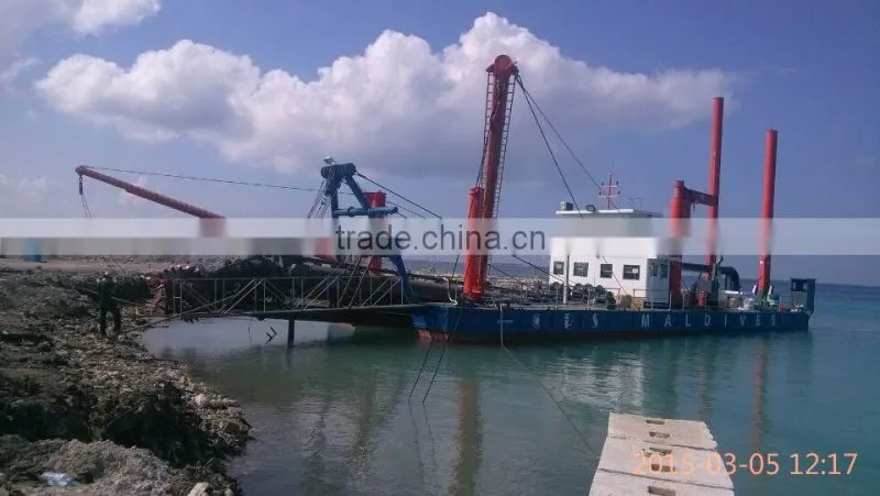 14 inch stock hydraulic cutter suction dredger