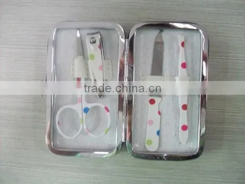 4pcs wallet typed gifts stainless steel Manicure Set/Beauty Set/Beauty Kit metal category
