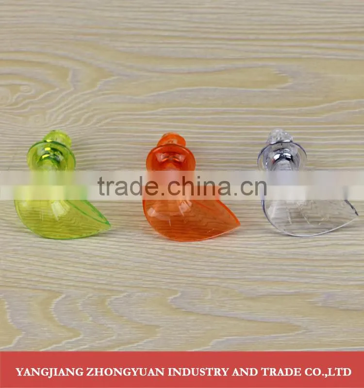 Plastic trumpet shaped hand lemon squeezer