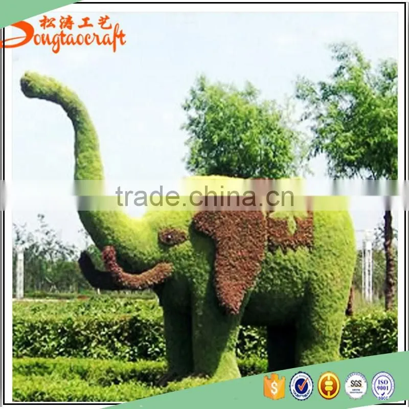 Customized artificial topiary grass animal landscaping