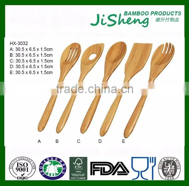 Healthy Safe Natural Bamboo Cooking Utensils Tools