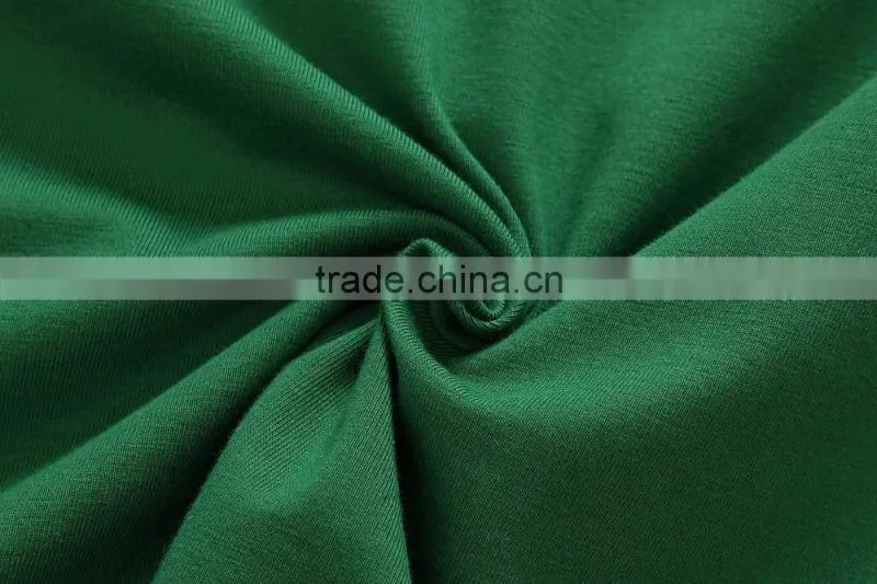 Men's cotton blank green t shirt
