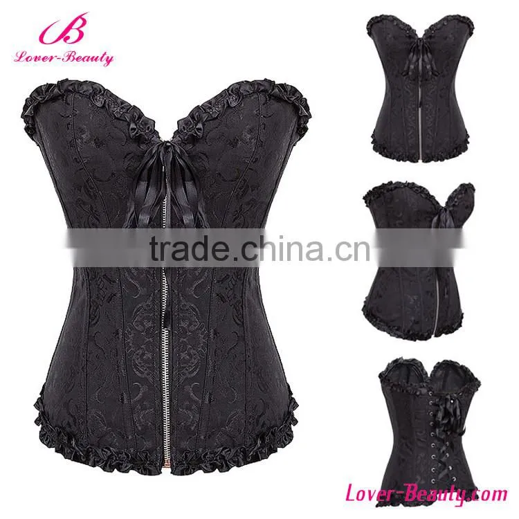 Sport Waist Trainer Corset Lingerie With Floral Pattern