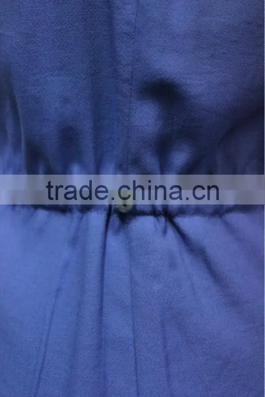 2014 newly and superior quality fashion deep v neck sleeveless sexy down blouse
