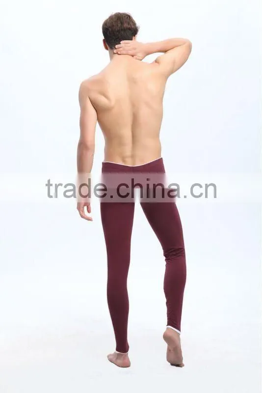 wholesale mans heated long underwear coffee thermal long johns cotton winter brand pants