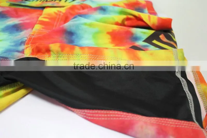 RAINBOW COLOR CUSTOM MADE MMA MENS SHORTS