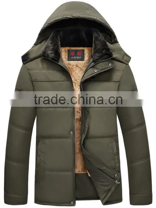 custom design quality winter mens cotton padded quilting jacket/garment/clothing