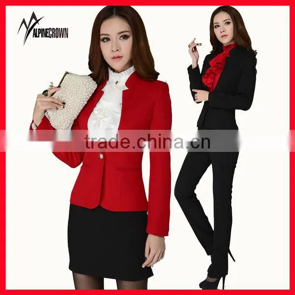 slim design with lapel suit, single button official suit