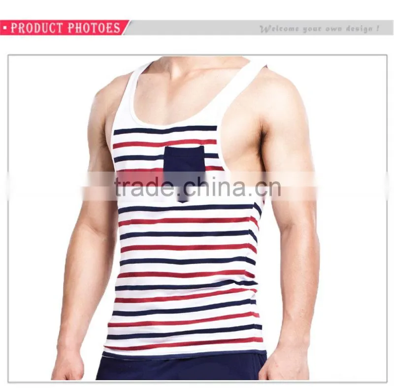 Factory Wholesale Sleeveless Fitness & Body Building Cotton Gym Stringers For Men