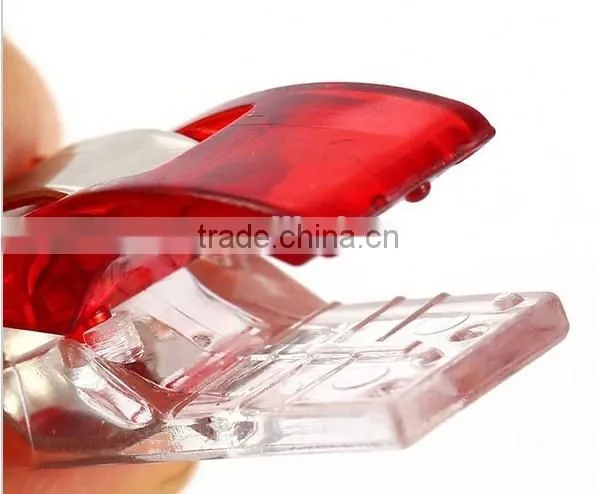 75 PCS colorful sewing binding plastic spring wonder clips-2.7x1.0cm
