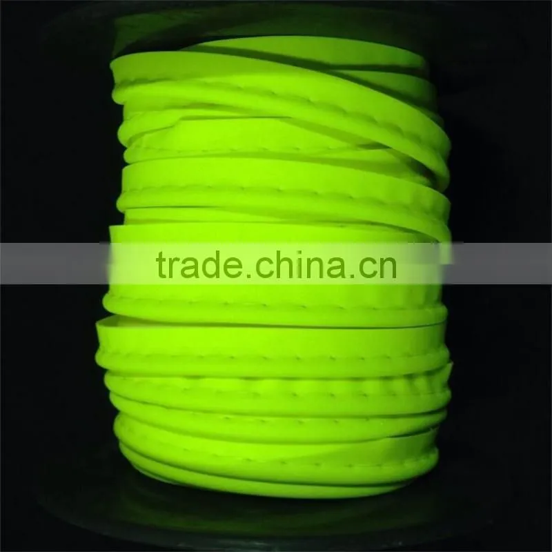 colorful EN471 stretch reflective piping cord for clothing