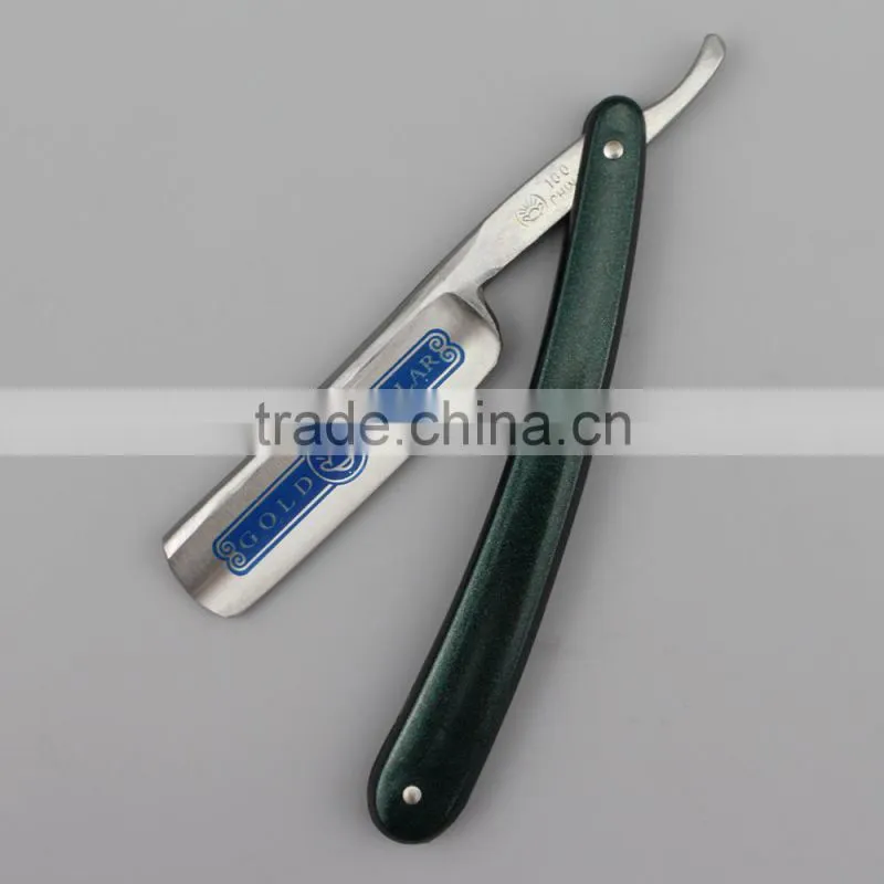"GOLDOLLAR 100" stainless steel barber straight razor straight razor