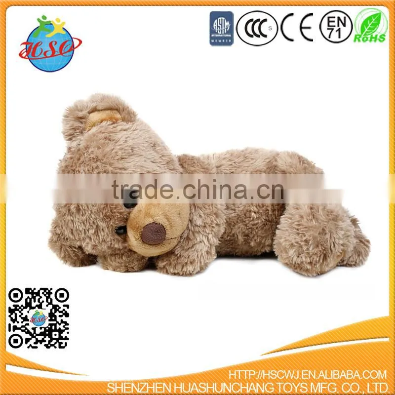 New Arrival Long Pile Extra Huggable Brown Plush Teddy Bear for Kids